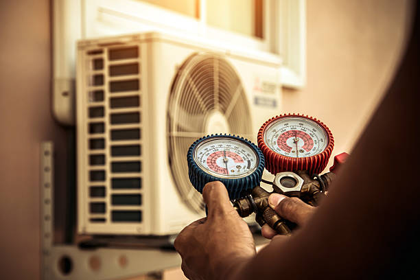 Professional Hvac technician working in Hanover, IN